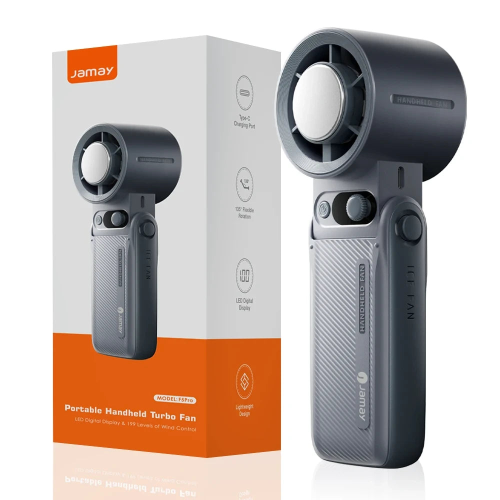 TurboGrip Handheld Foldable Outdoor Fan