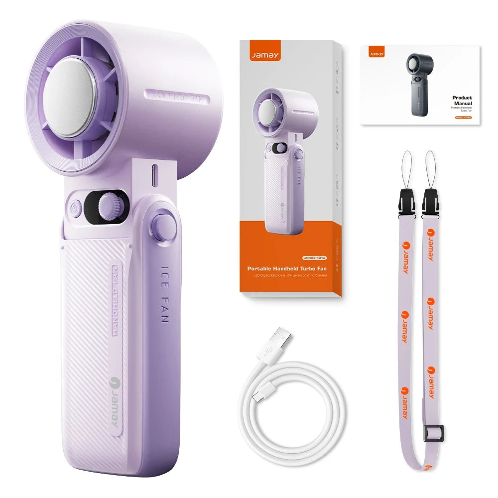 TurboGrip Handheld Foldable Outdoor Fan