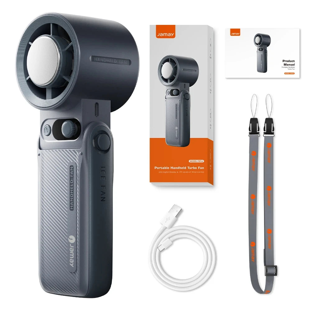 TurboGrip Handheld Foldable Outdoor Fan